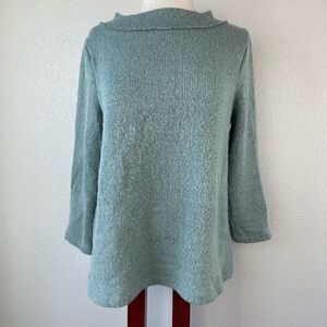 EUC Loft Womens Mint/Teal 3/4 Sleeve Sweater Size M